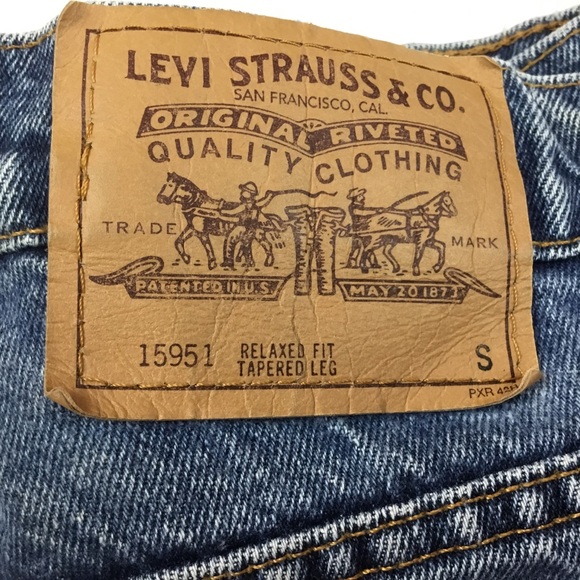 VERY RARE VINTAGE LEVI’S 950 Orange Tab Relaxed Fit Tapered Leg Jeans - Picture 11 of 15